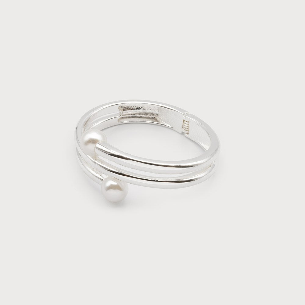 Bracelet Manchette Large Orné de Perles
