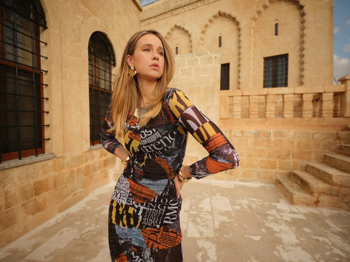 Robe Imprimee en Meche