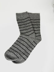 Bas de Laine Angora à Rayures