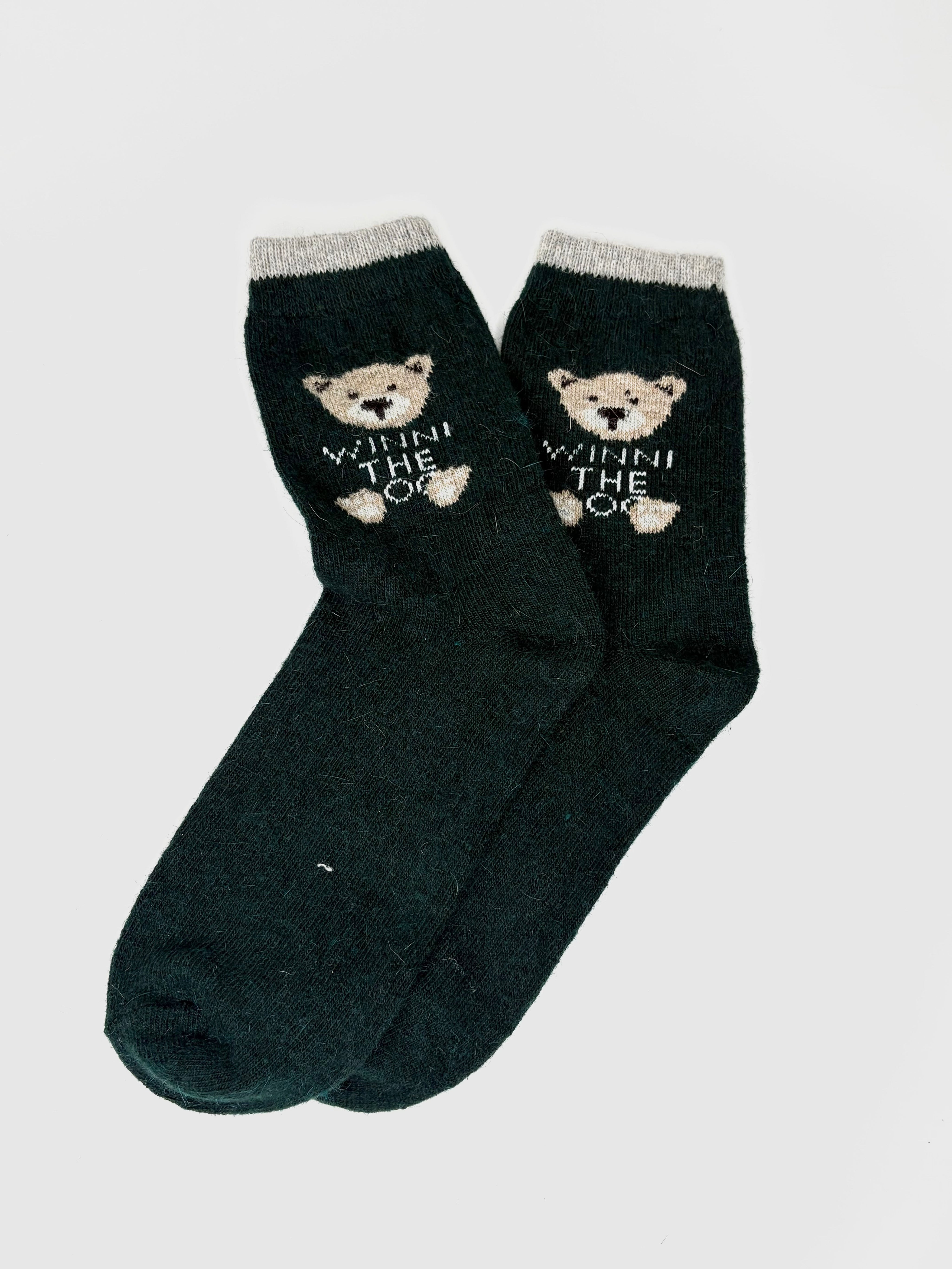 Bas de Laine Angora avec Ourson