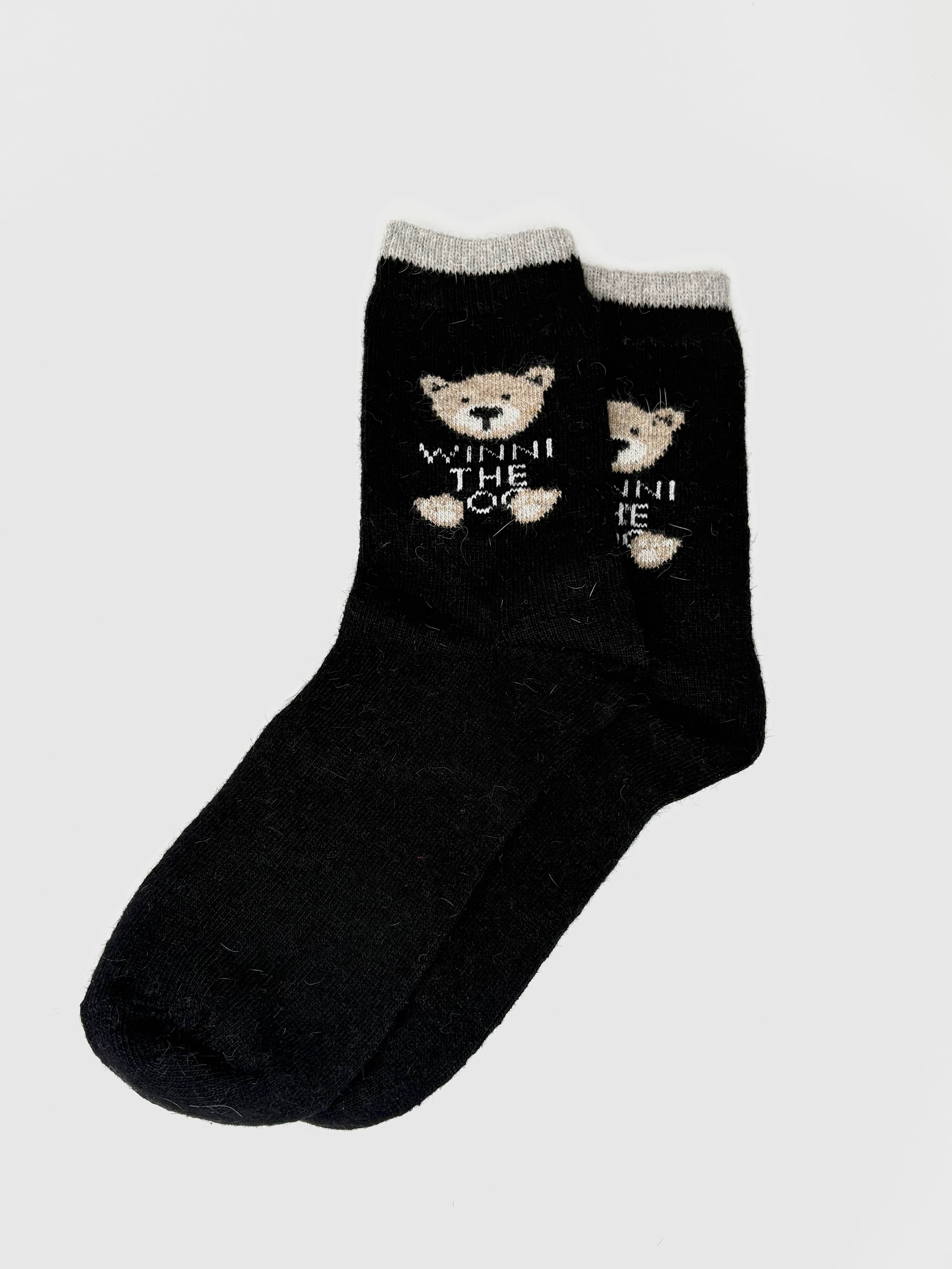 Bas de Laine Angora avec Ourson