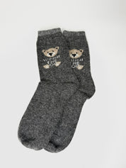 Bas de Laine Angora avec Ourson