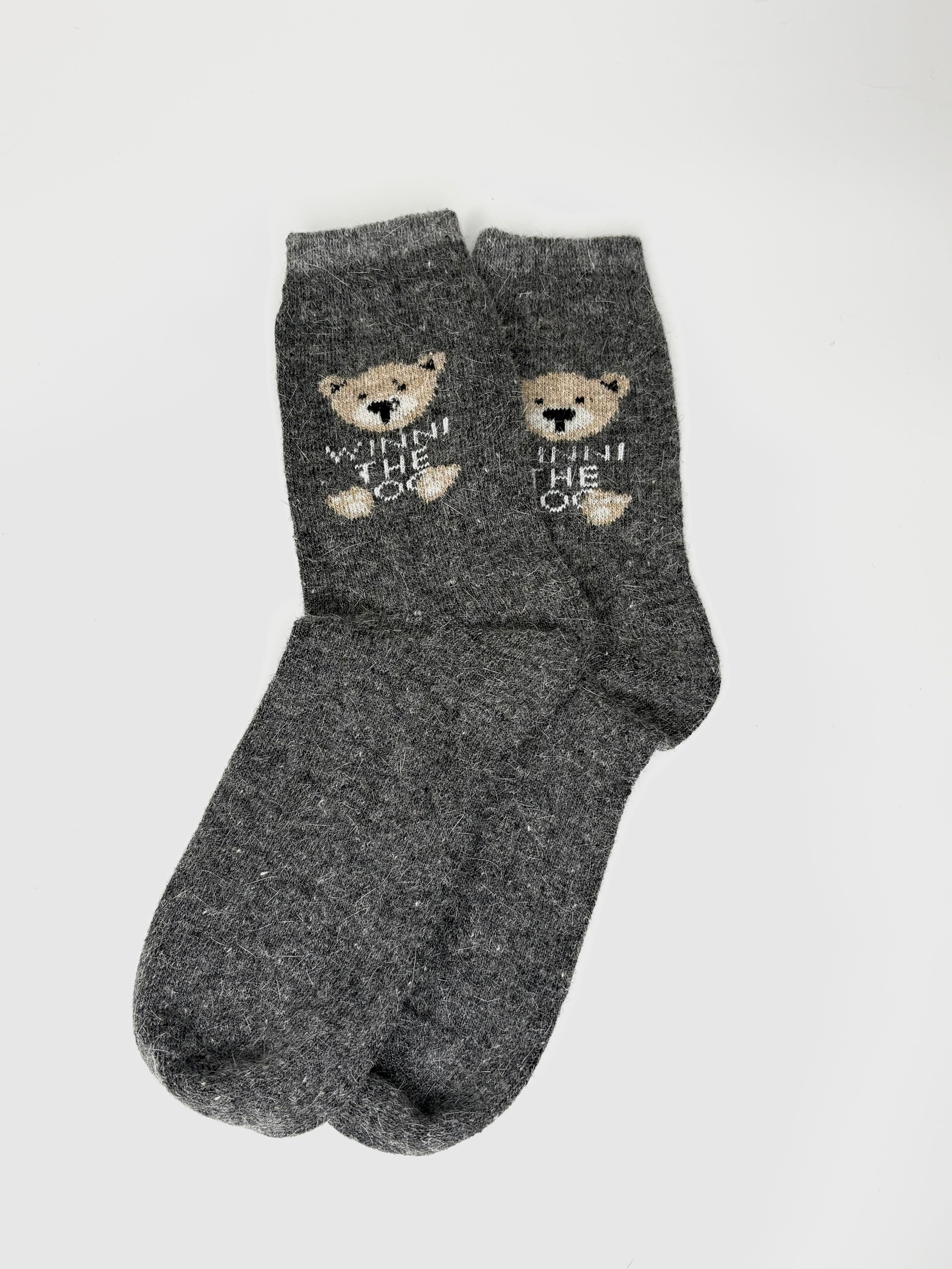 Bas de Laine Angora avec Ourson