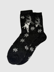 Bas de Laine Angora Chevreuils et Flocons