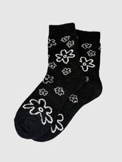 Bas de Laine Angora Fleurs