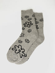 Bas de Laine Angora Fleurs