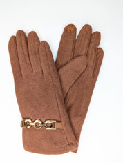 Gants Détails Doré