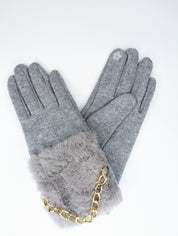 Gants Détail Fourrure