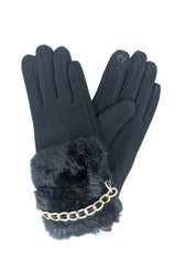 Gants Détail Fourrure