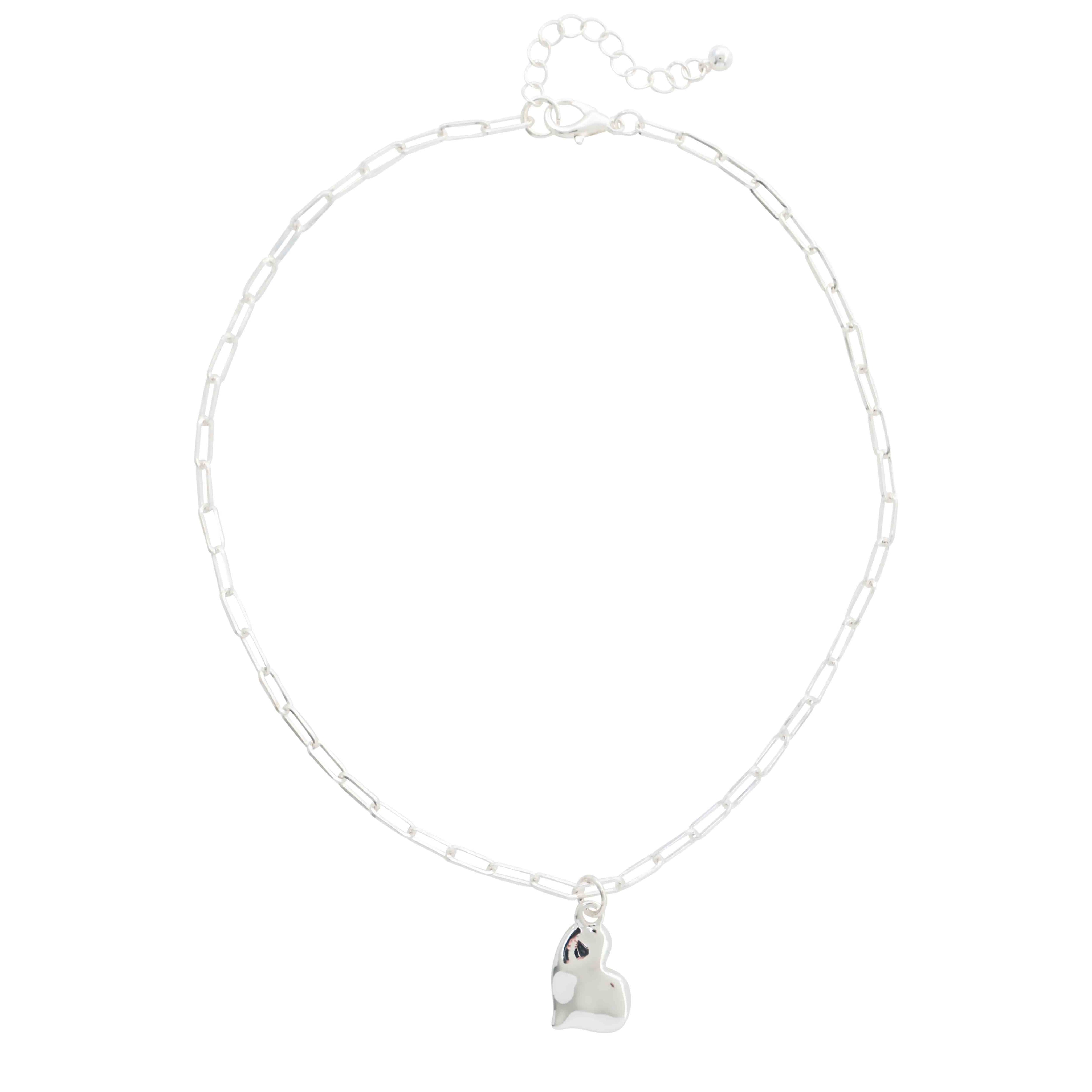 Collier argent pendentif coeur