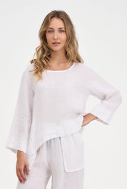 Chandail de Lin Manche Longue