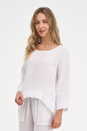 Chandail de Lin Manche Longue