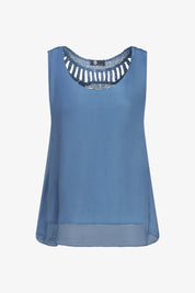 Camisole en Soie Dos en Crochet