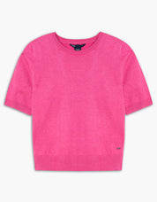 T-Shirt en Tricot Fin