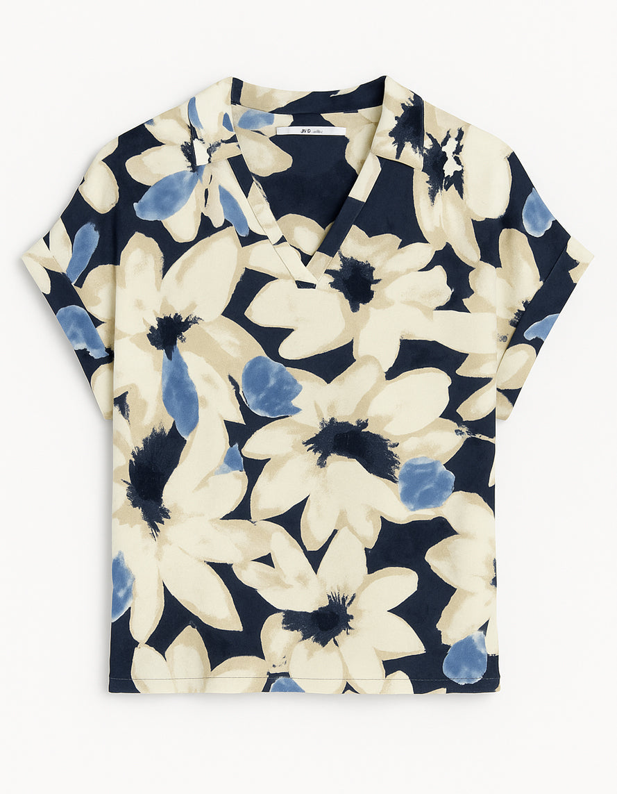 Blouse Imprimé Manches Courtes
