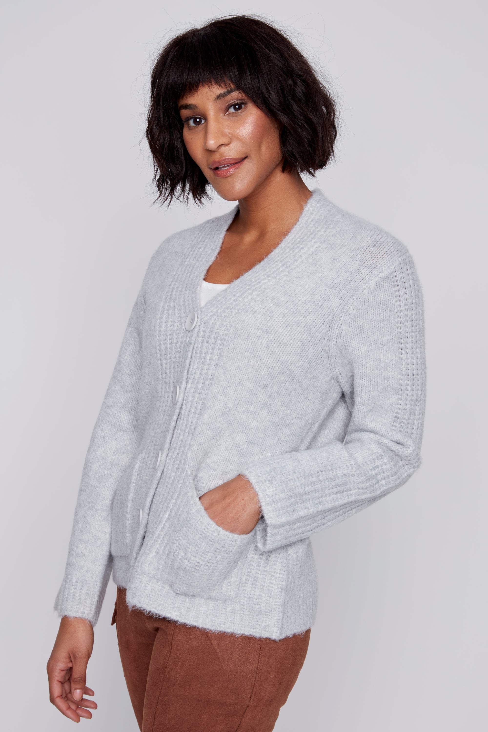 Cardigan Col V