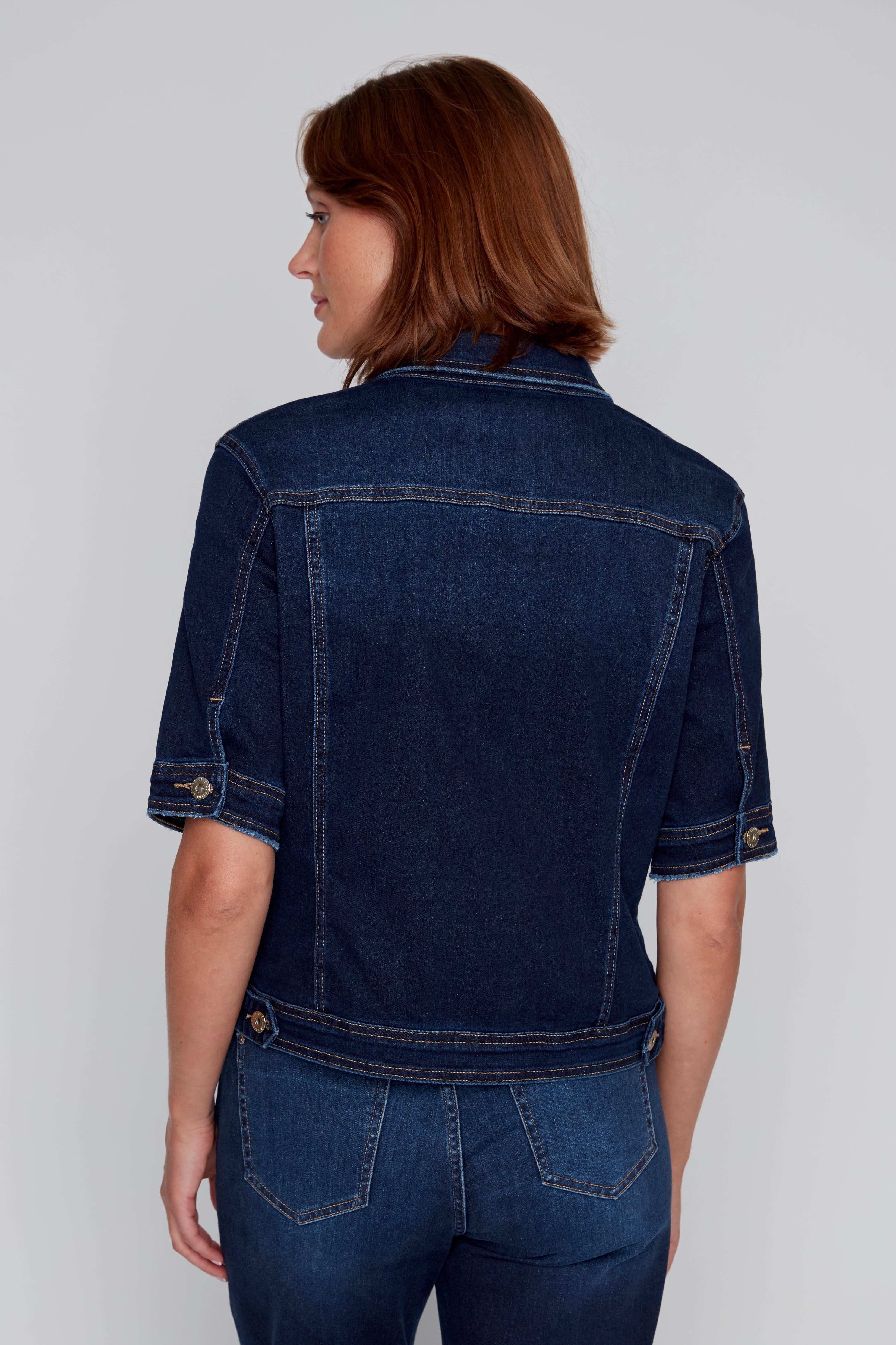 Veston en Jeans Manches Courtes