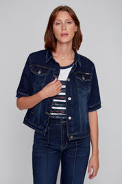 Veston en Jeans Manches Courtes
