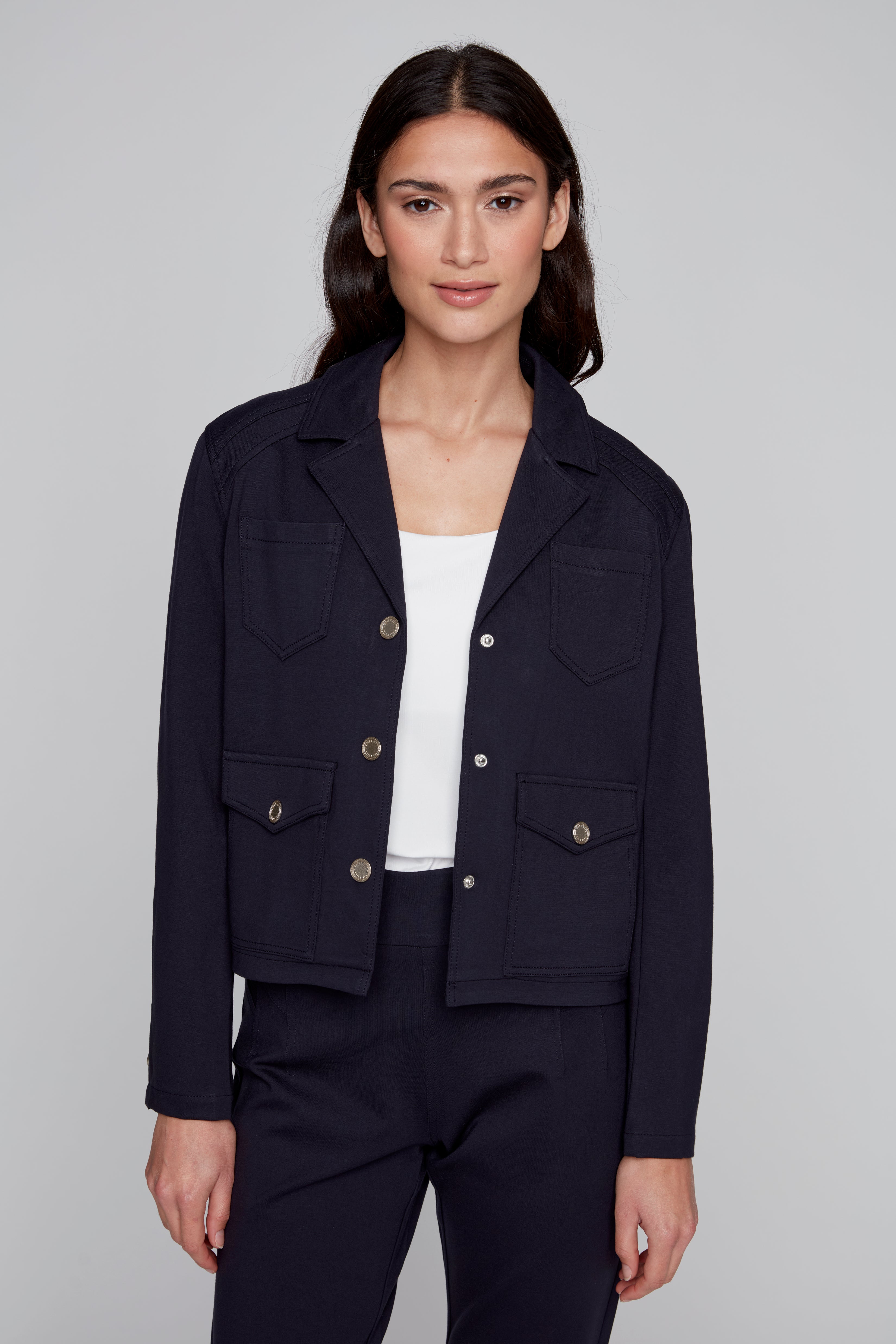 Veston Court en Tricot