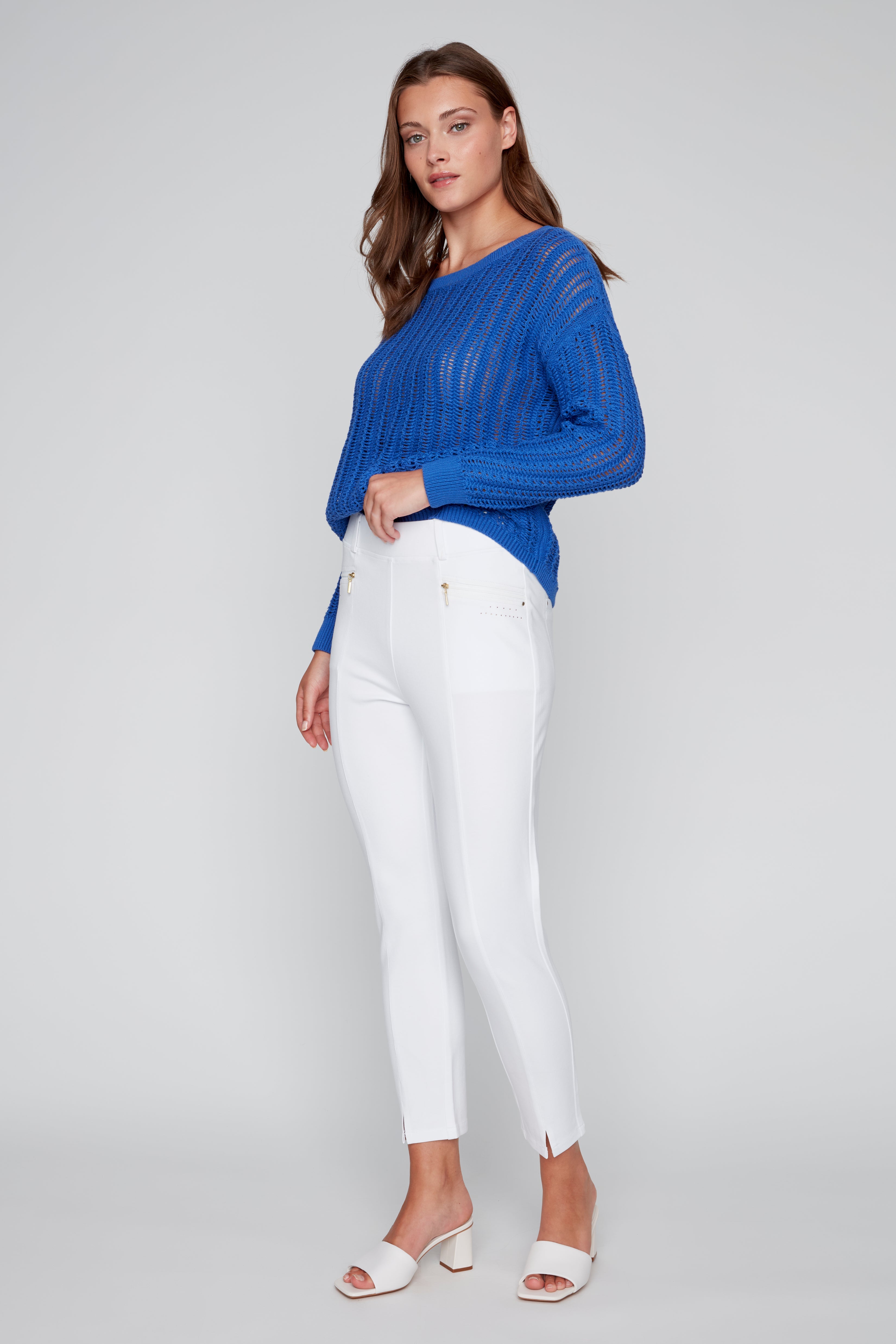 Pantalon Cheville Extensible sans Zip
