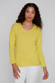 Chandail Col V 100% Coton