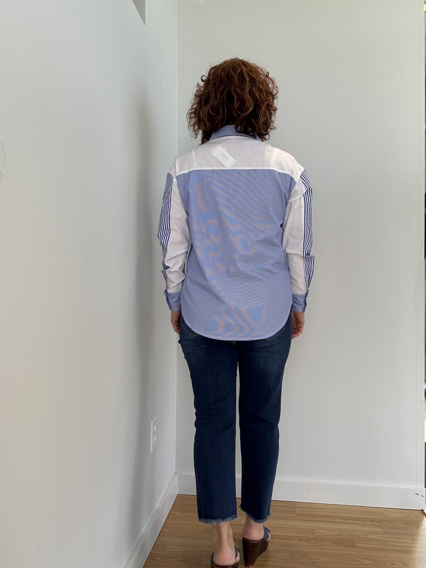 Blouse Chemisier à Rayures