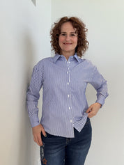 Blouse Chemisier à Rayures