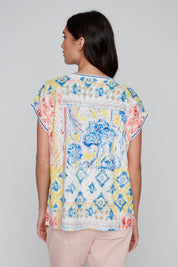 T-Shirt Imprimé Col en V