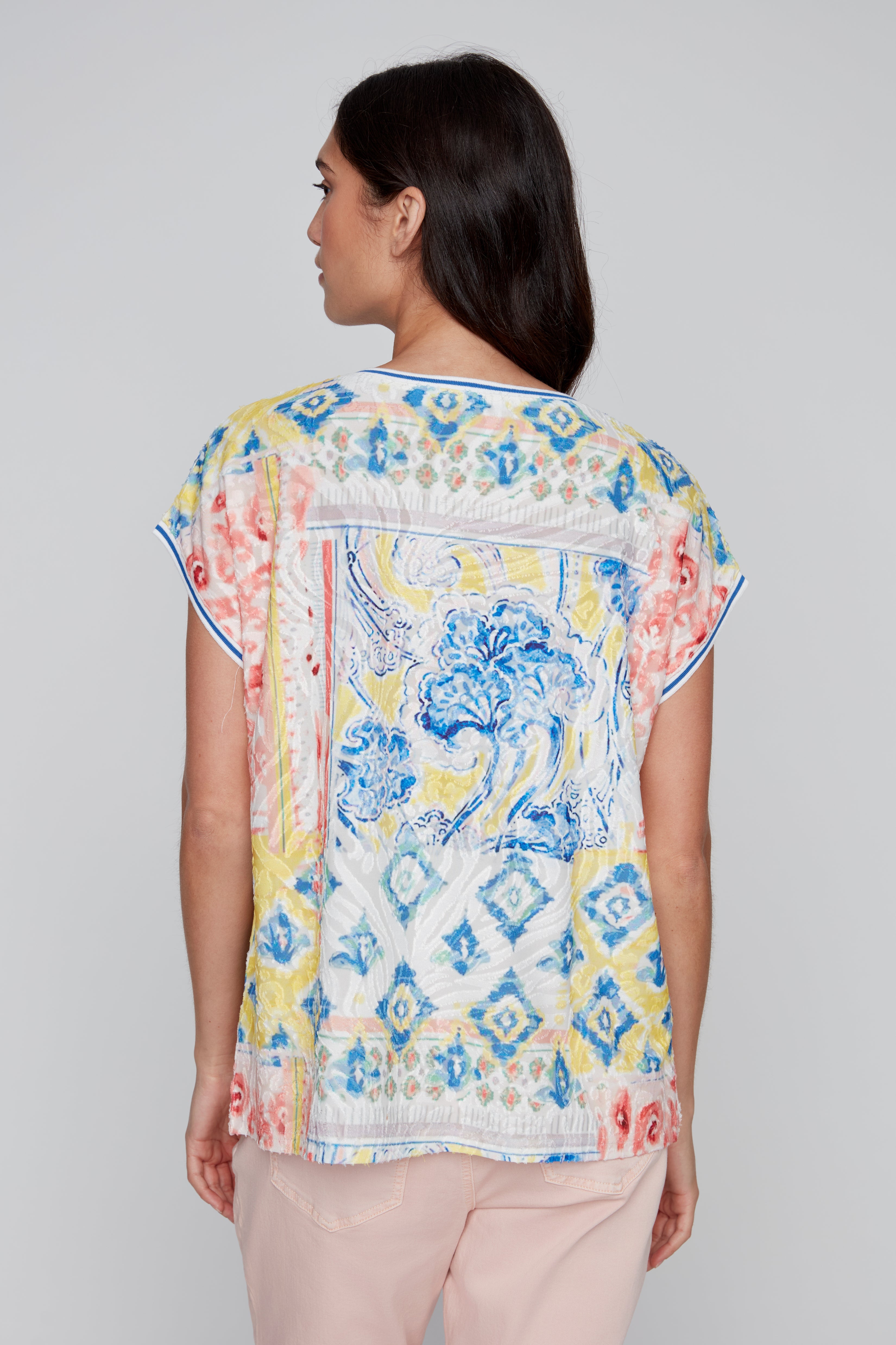 T-Shirt Imprimé Col en V