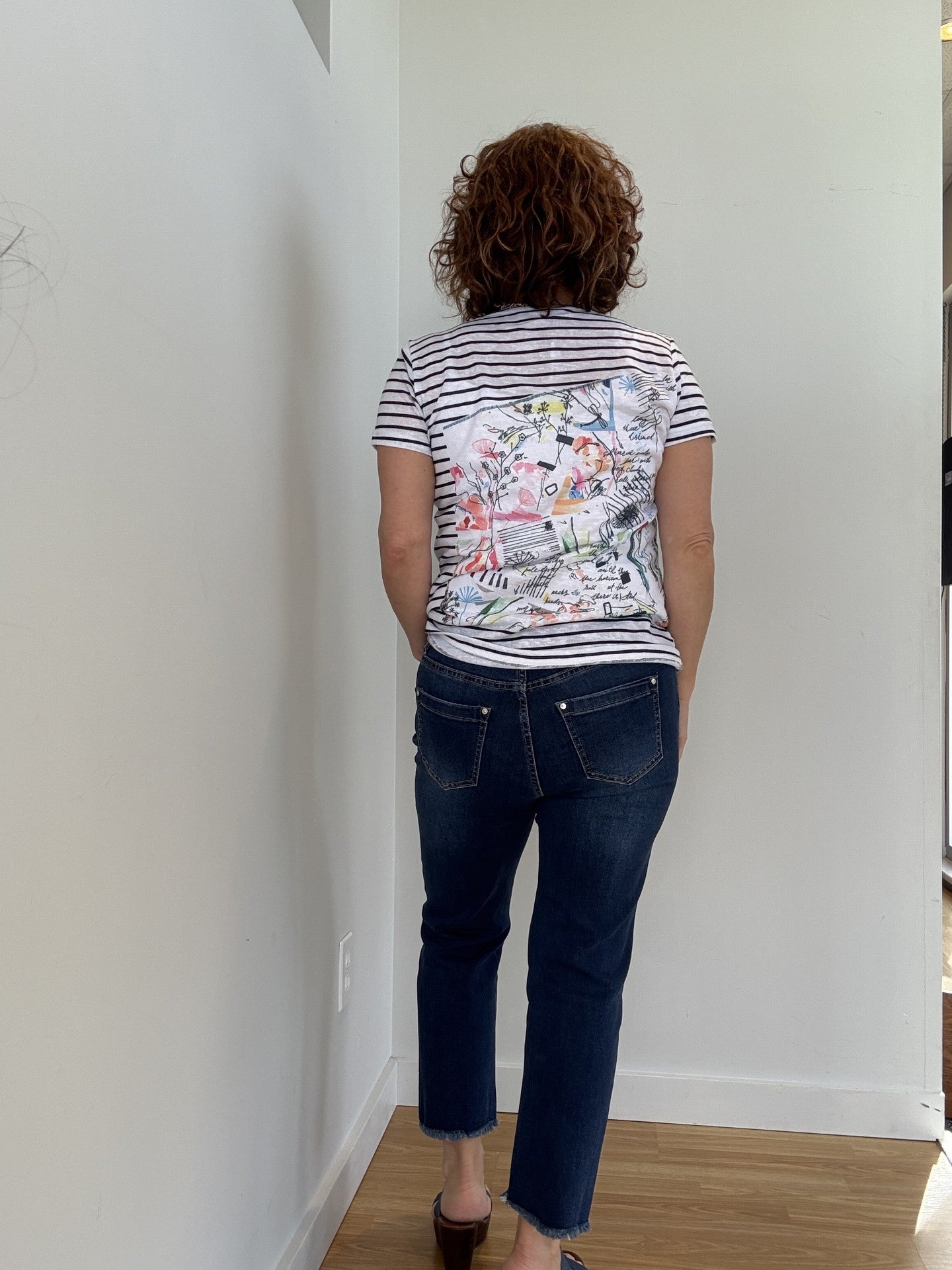 T-Shirt Rayures et Fleurs