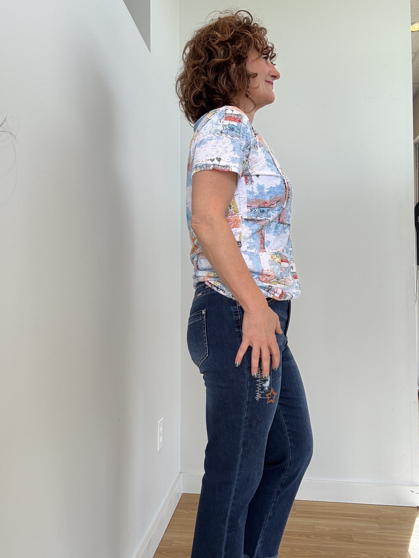 T-Shirt Imprimé Col Rond