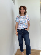 T-Shirt Imprimé Col Rond