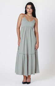 Robe Longue à Volants