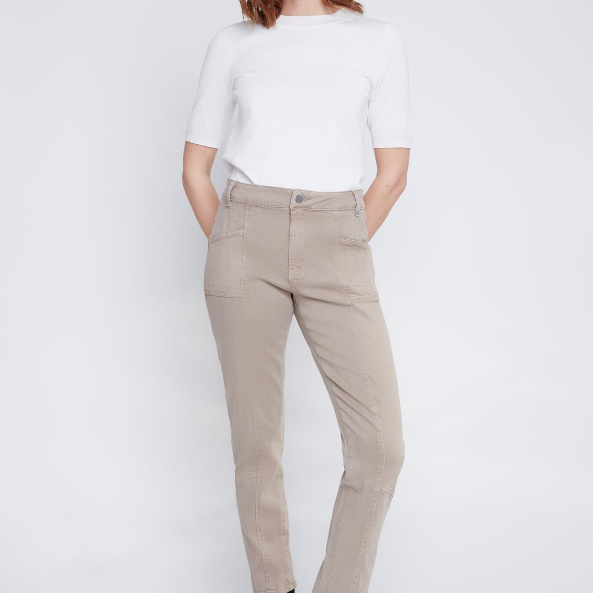 Pantalon Étroit de la compagnie Coco Y Club lyocell-coton