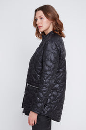 Manteau Étoiles Matelassées Effet Luisant