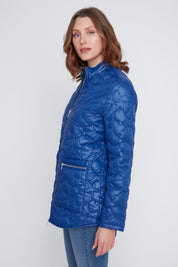 Manteau Étoiles Matelassées Effet Luisant