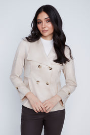 Manteau Trench Court en Suède Végan
