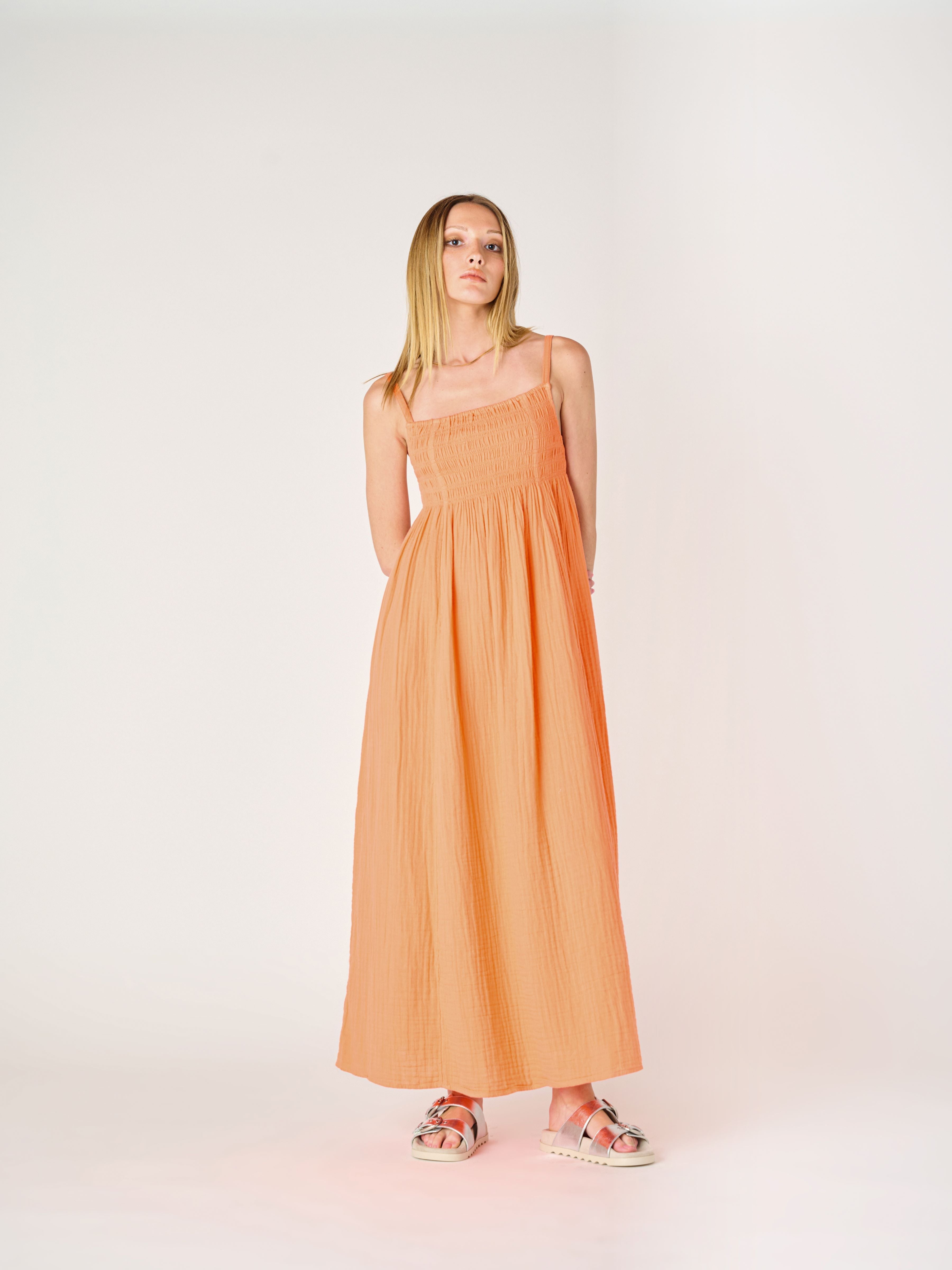 Robe longue Noeud au Dos
