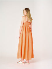 Robe longue Noeud au Dos