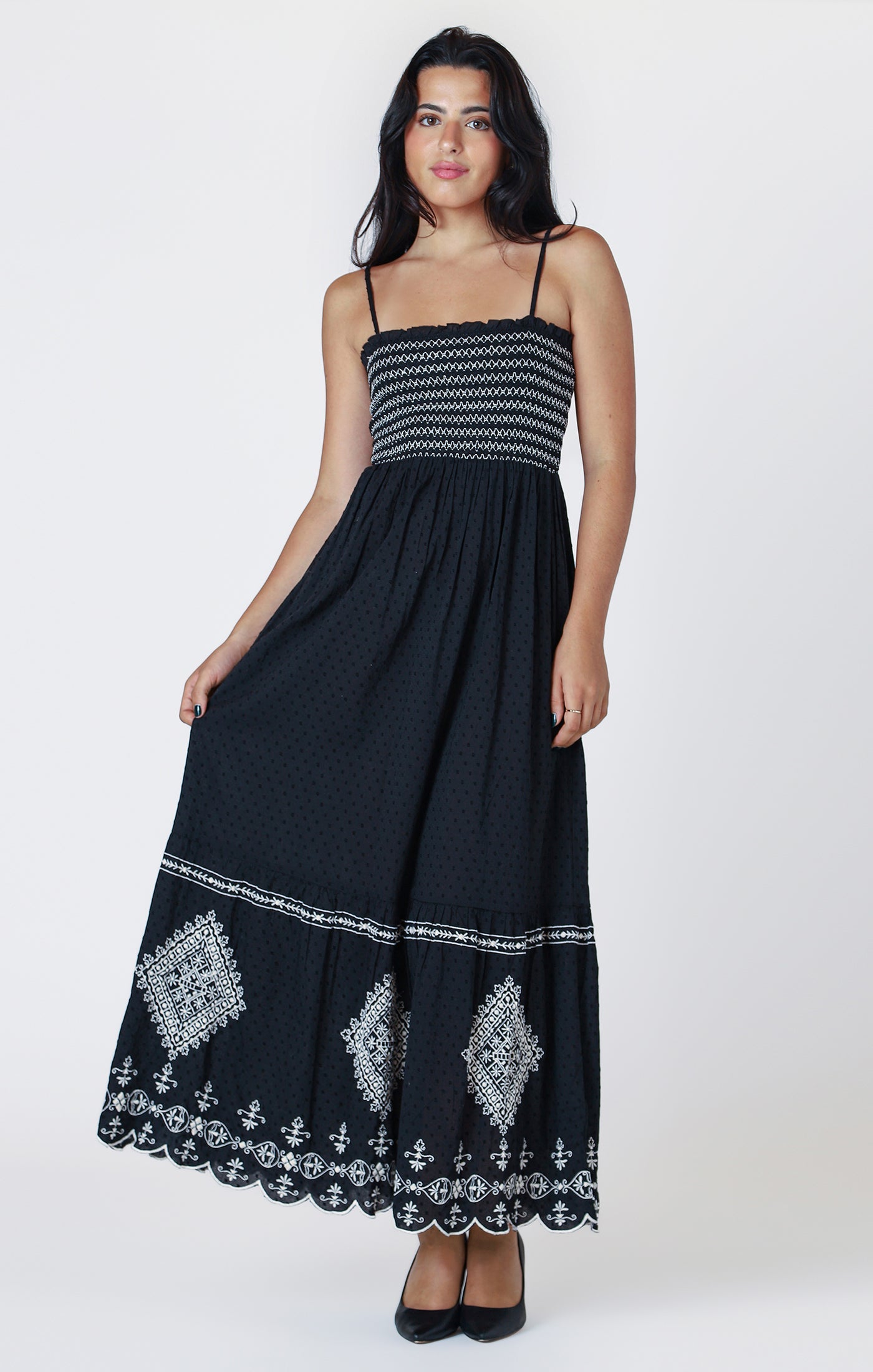 Robe Longue Brodée