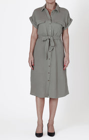 Robe Chemisier Ceintrée