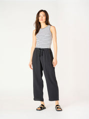 Pantalon Texturé Taille Élastique