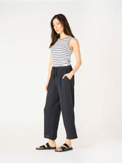 Pantalon Texturé Taille Élastique