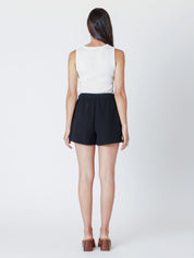 Short Texturé Taille Élastique