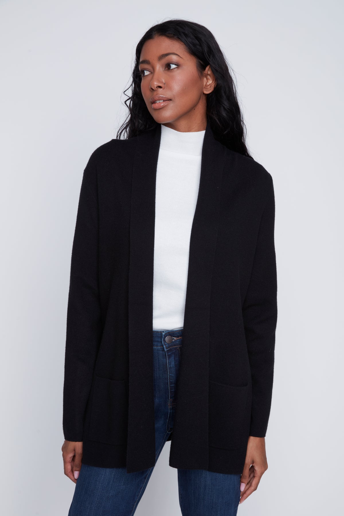 Cardigan en Tricot avec Poches