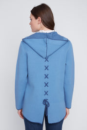 Veste Manteau en Tricot Boucles aux Poches