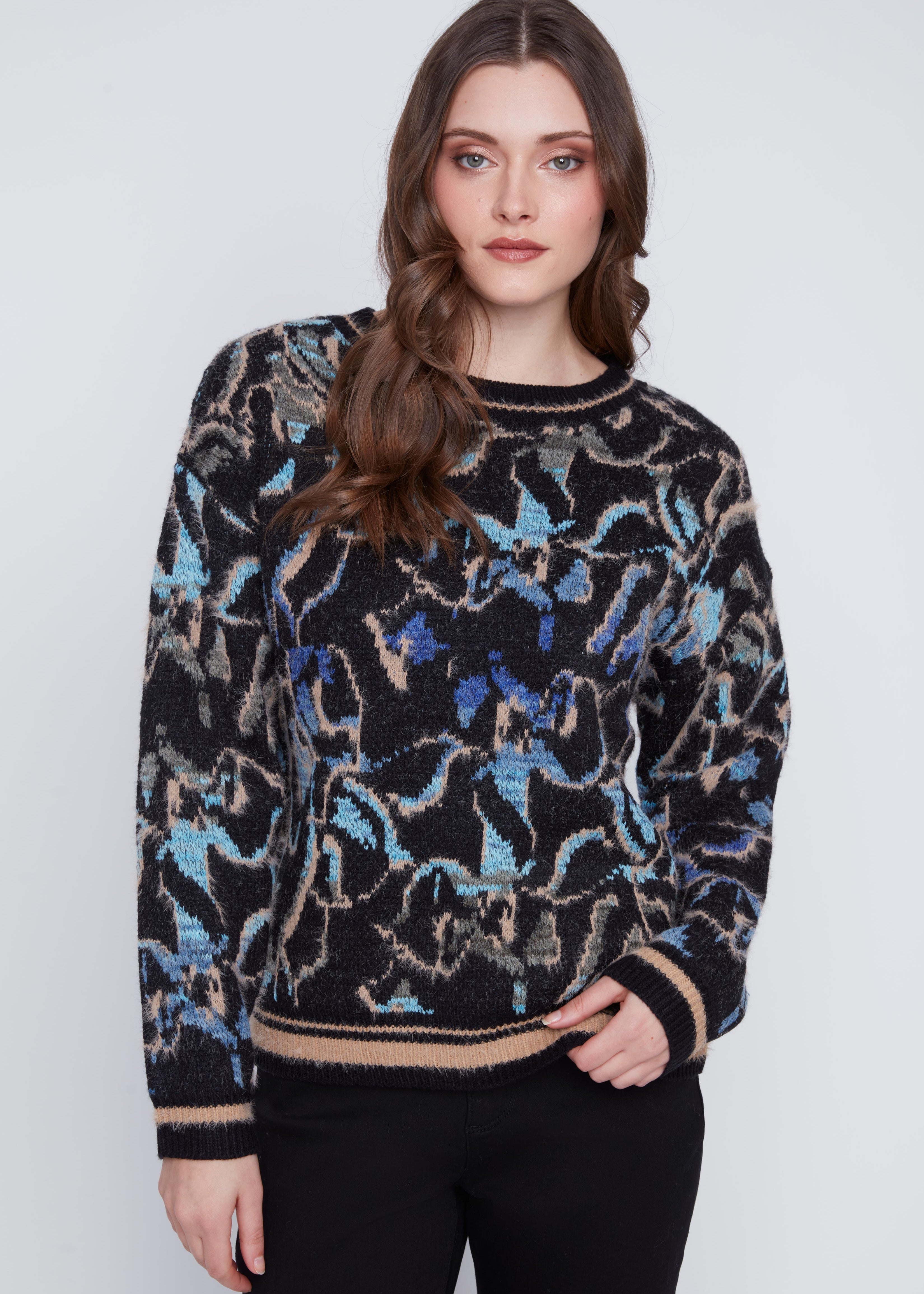 2523094_BLACKCOMBO_Pull_CYC_Coco_Y_Club_Chaud_Motif_Abstrait_Noir_Bleu_Beige_Acrylique-1.jpg