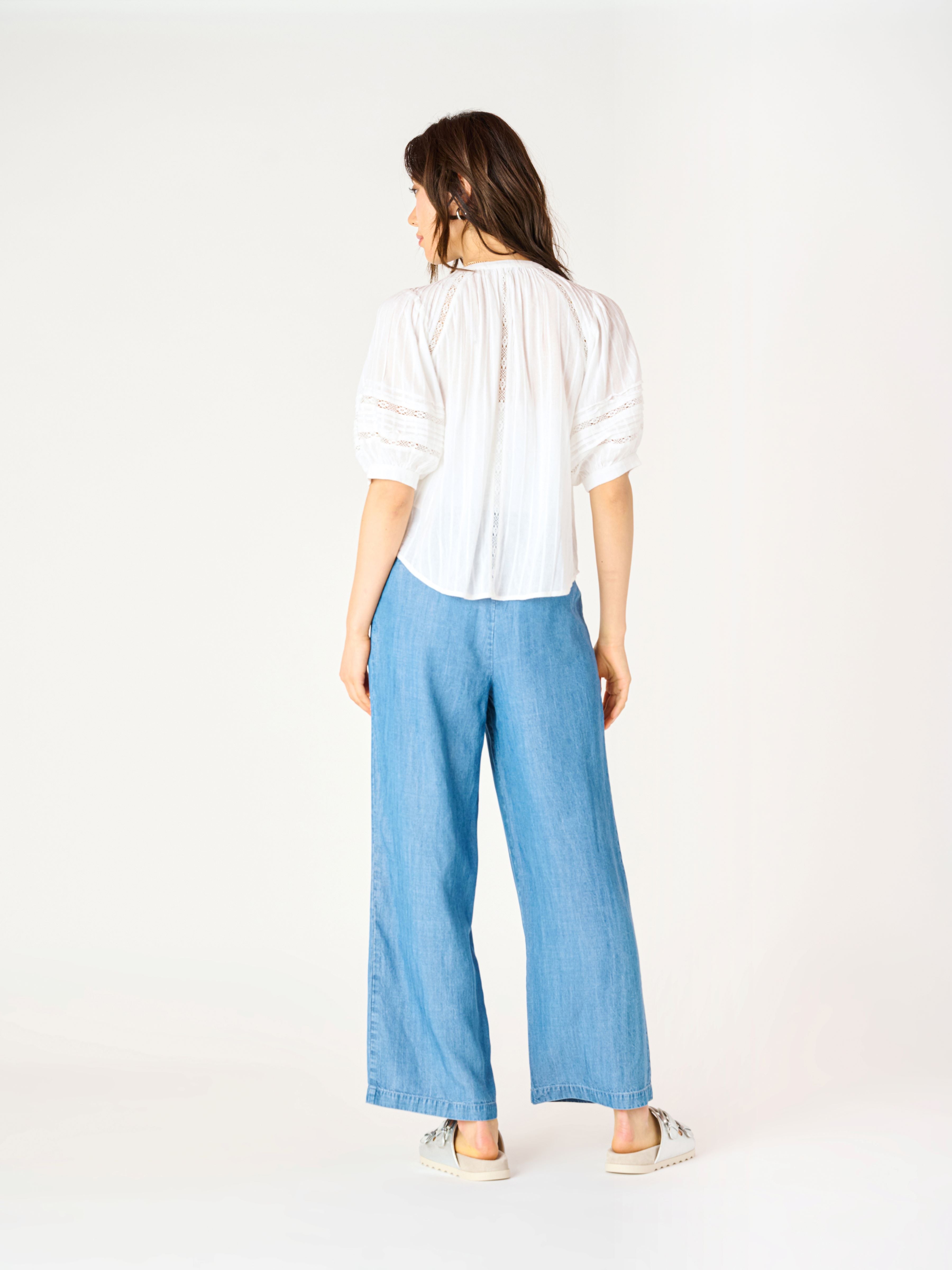 Blouse Détails en Dentelle