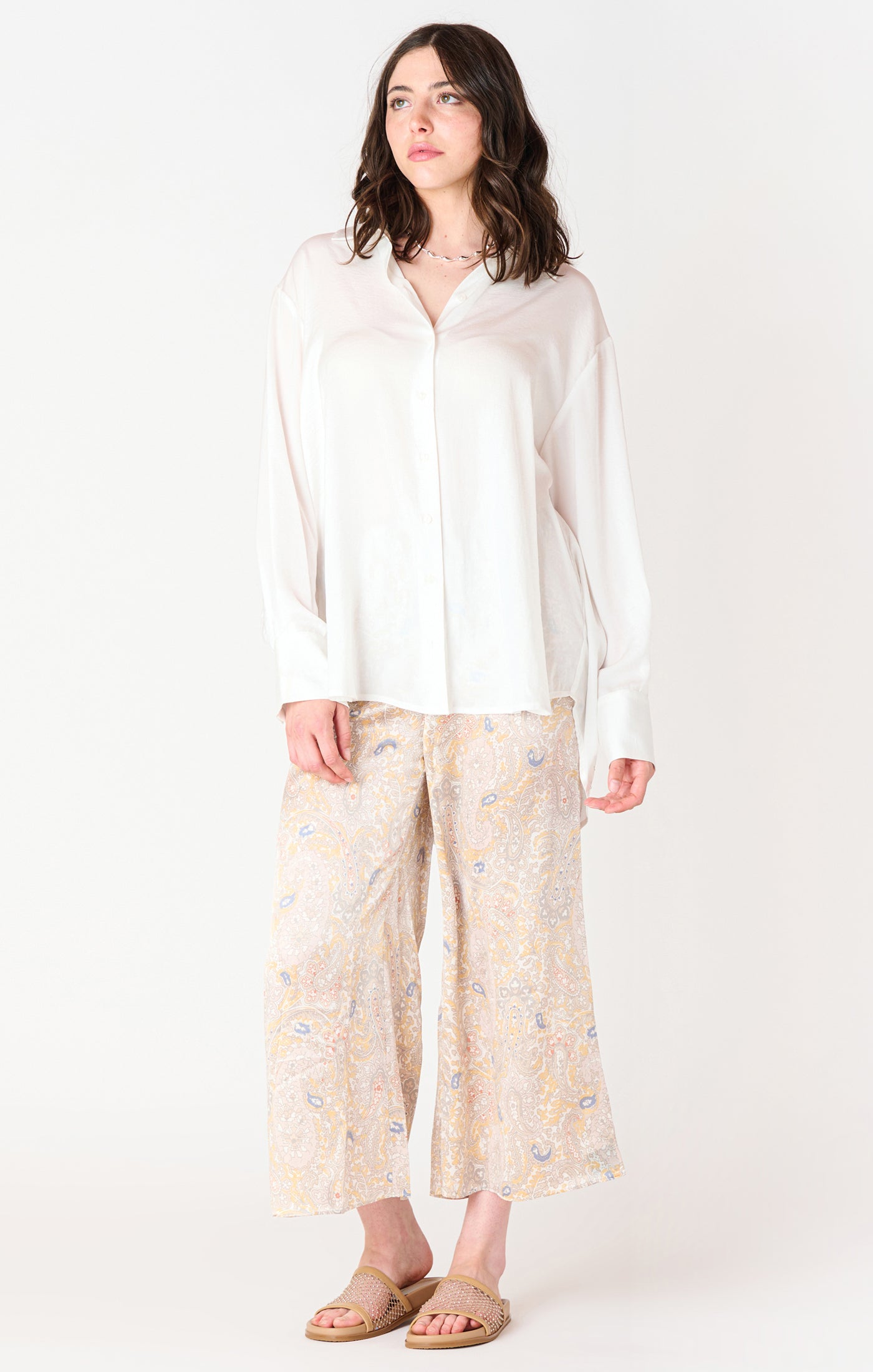 Blouse Fluide Effet Satin