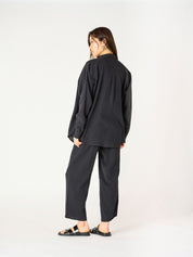 Blouse Boutonnée Texturée